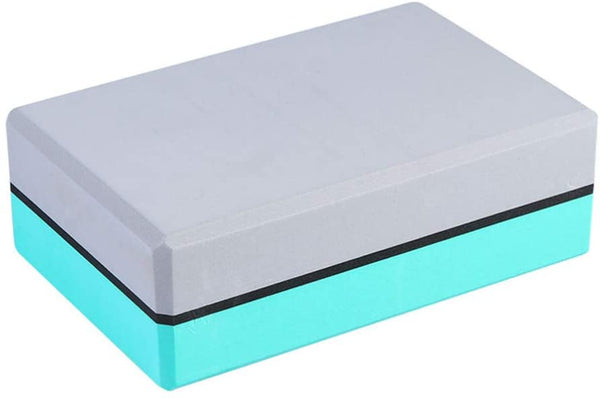 LIOOBO Creative Yoga Brick Two-Color Matching Convenient EVA Foam Block Yoga Brick Training Aid for Exercise Yoga Body Fitness