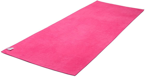 Hot Yoga Mat Towel Non-Slip, Extra-Absorbent Microfiber Anti-Bacterial Skidless Bikram Towels Cover for Exercise Workout, Fitness and Pilates or Beach Picnic Towel (24” x 72”)